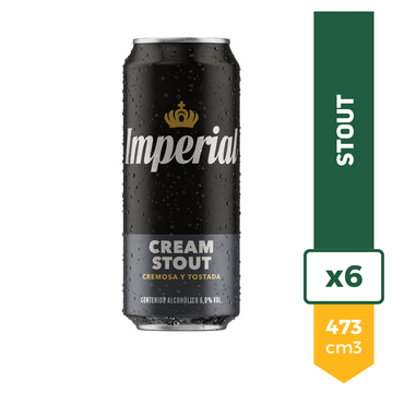 Cerveza Imperial Cream Stout 473ml x6