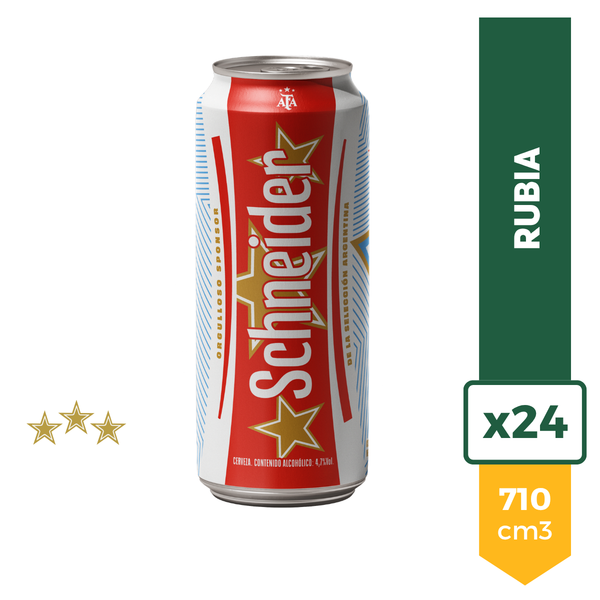Cerveza Schneider Rubia 710ml x24