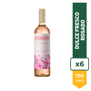 Colon Selecto Dulce Fresco Rosado 750ml x6