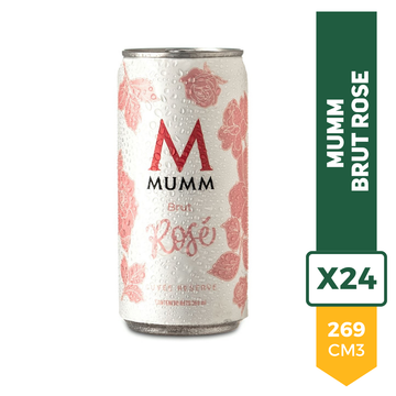 Espumante Mumm Brut Rose Lata 269ml x24