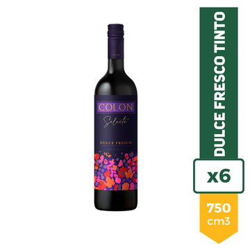 Colon Selecto Dulce Fresco Tinto 750ml x6