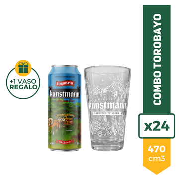 Combo Kunstmann Torobayo x24 + Vaso
