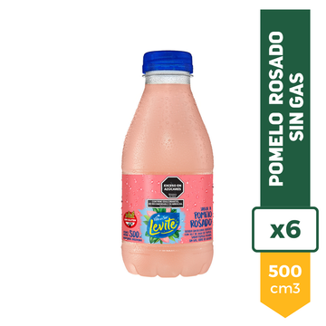 Agua Saborizada Levite Villa Del Sur Pomelo Rosado 500ml x6