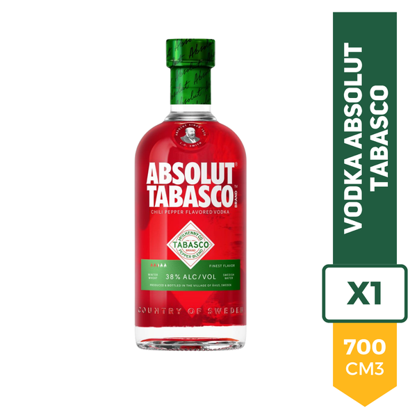 Absolut Tabasco botella 700 ml – imagen 2