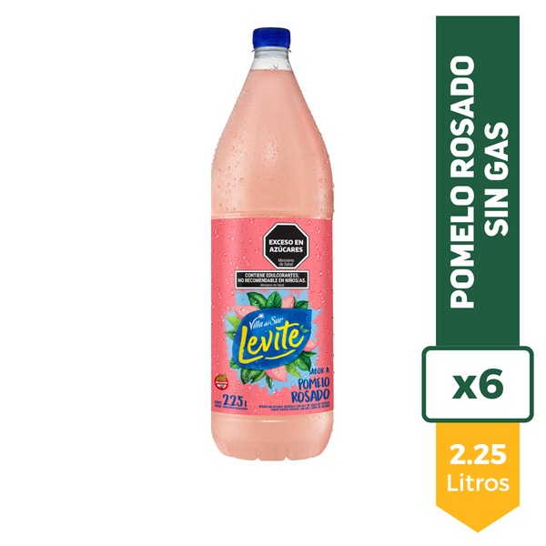 Pack de 6 botellas de Levité Pomelo Rosado 2,25 L – imagen 2