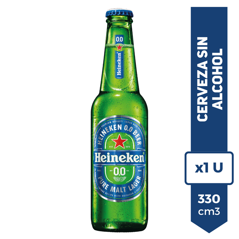 Cerveza Heineken Sin Alcohol 0.0% Porron 330ml