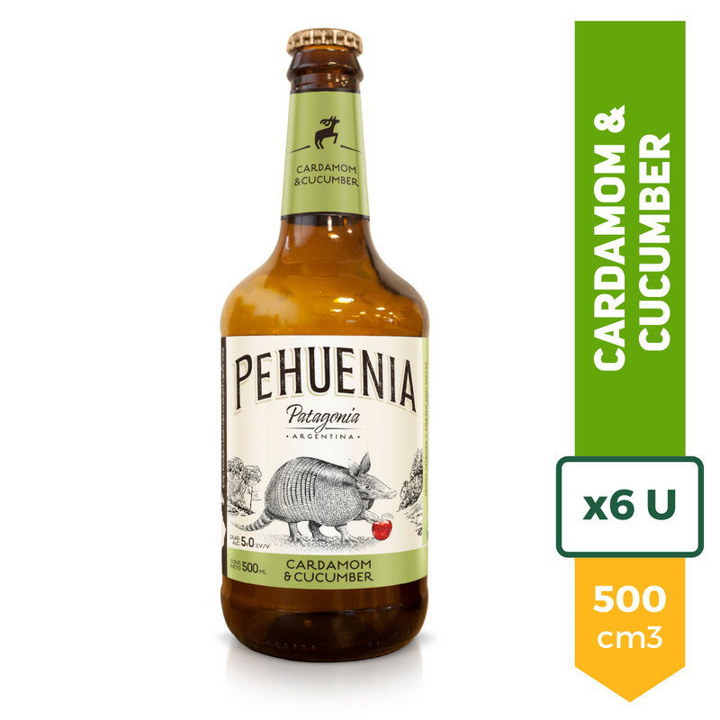 Sidra Pehuenia Cardamom & Cucumber 500ml x6