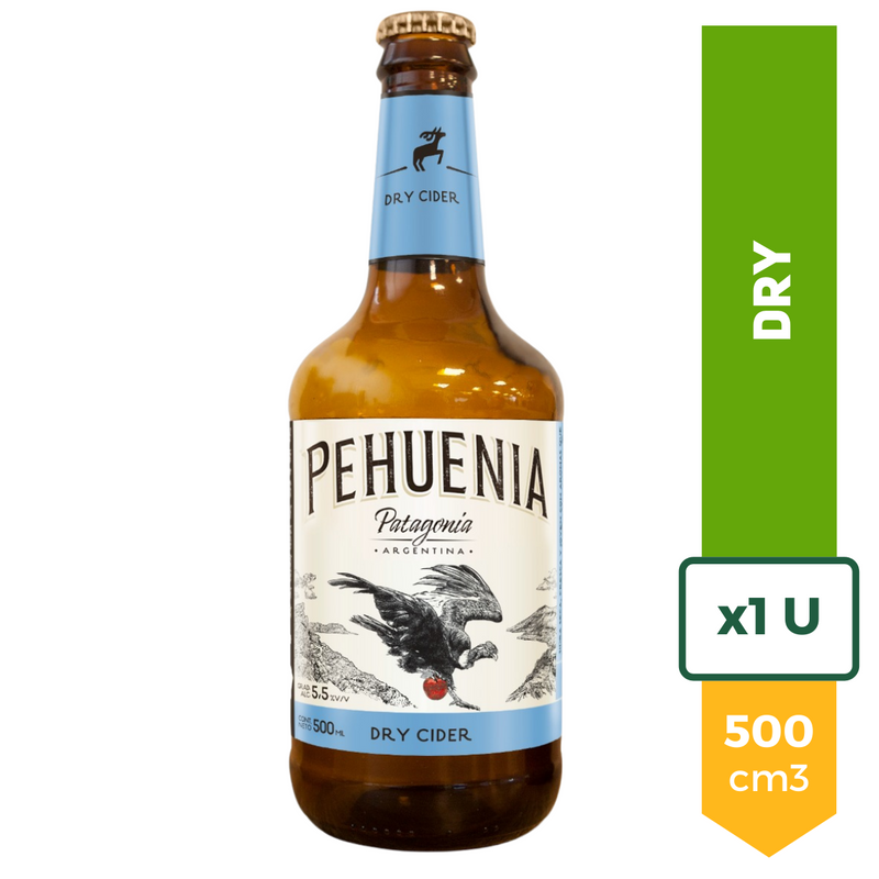 Sidra Pehuenia Patagonia 500ml Dry Sin Tacc